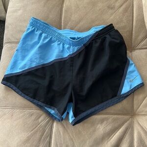 Tri color Nike shorts, good condition, worn a couple times